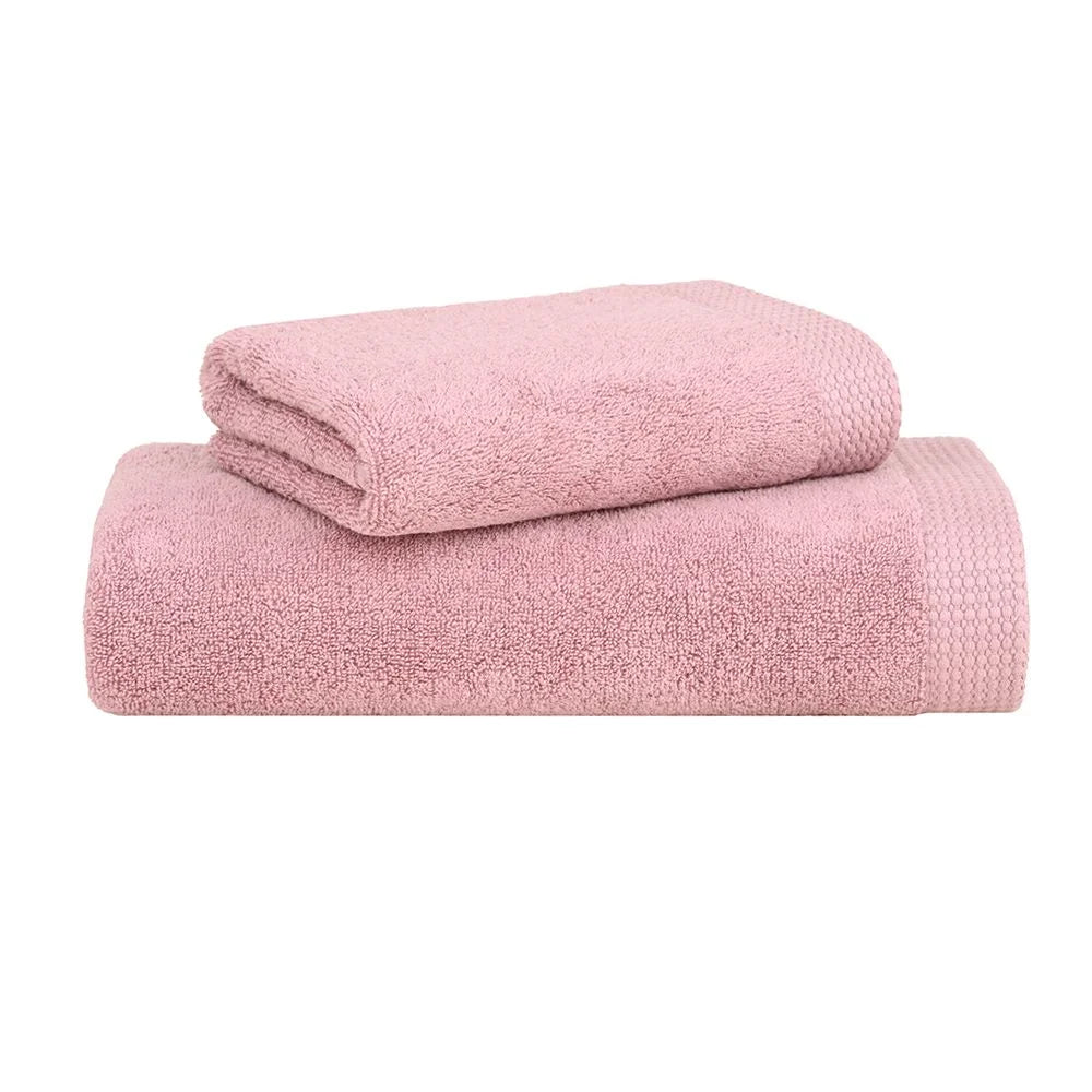 Jogo de Toalhas Milos Gigante Rosa 2 peças 100% Algodão